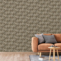 Produktbild för DUTCH WALLCOVERINGS Tapet Galactic brun och vit