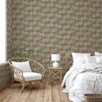 Produktbild för DUTCH WALLCOVERINGS Tapet Galactic brun och vit