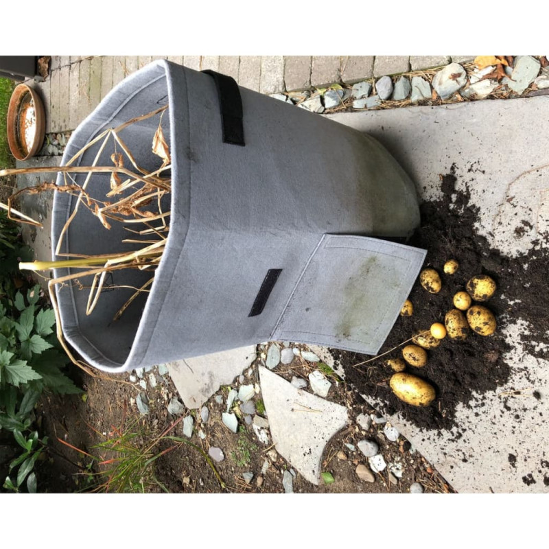 Produktbild för Nature Potatissäck för odling 37 L antracit