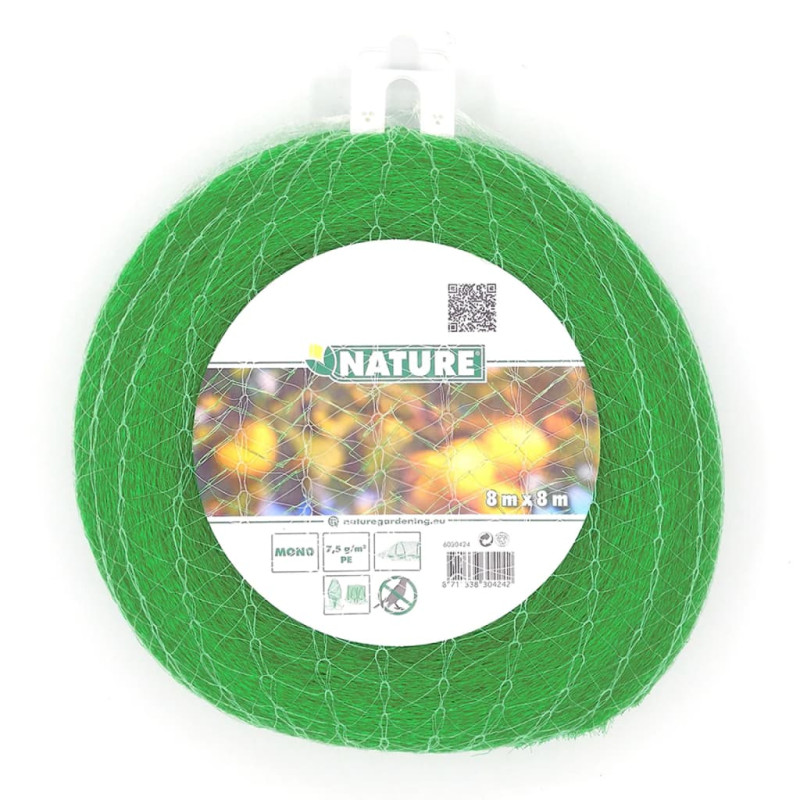 Produktbild för Nature Skyddsnät mot fåglar Mono 8x8 m grön