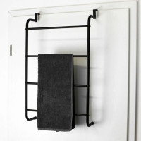 Miniatyr av produktbild för Bathroom Solutions Handdukshängare dörr metall svart