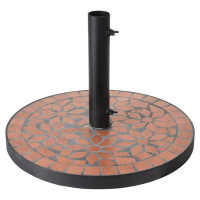 Produktbild för ProGarden Parasollfot terradesign Mosaic svart och orange