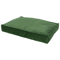 Produktbild för Madison Hundbädd Velvet 120x90x15 cm grön