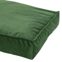 Produktbild för Madison Hundbädd Velvet 120x90x15 cm grön