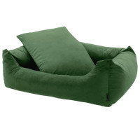 Produktbild för Madison Hundsäng Velvet 80x67x22 cm grön