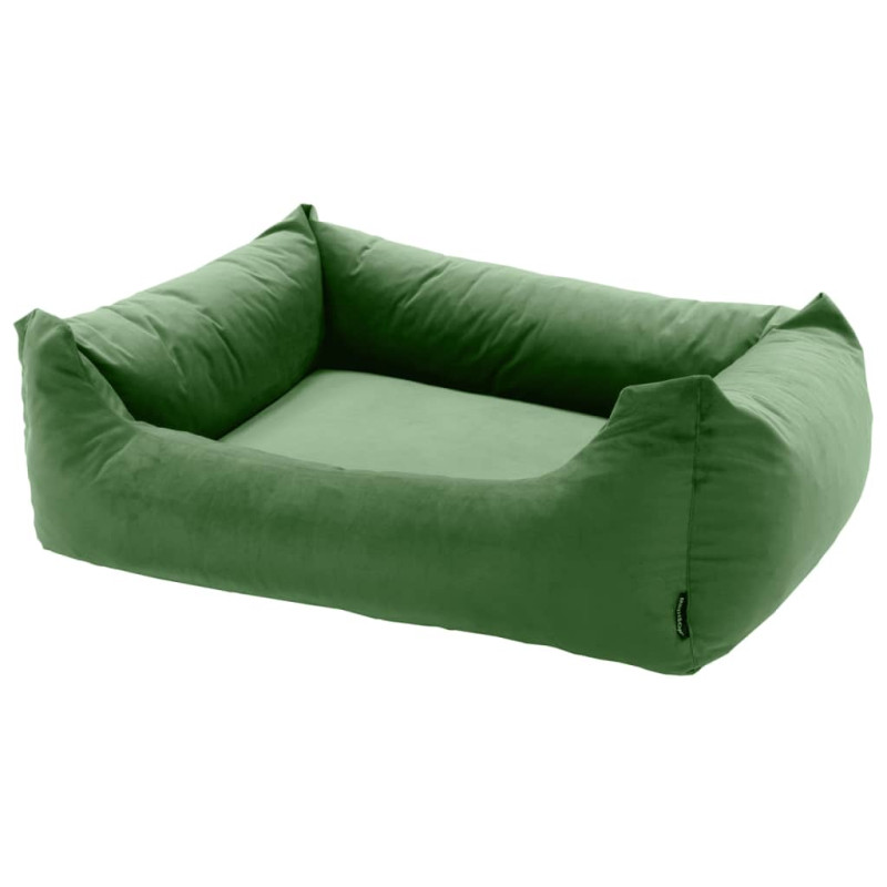 Produktbild för Madison Hundsäng Velvet 100x80x25 cm grön