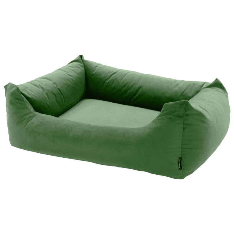 Produktbild för Madison Hundsäng Velvet 120x95x28 cm grön