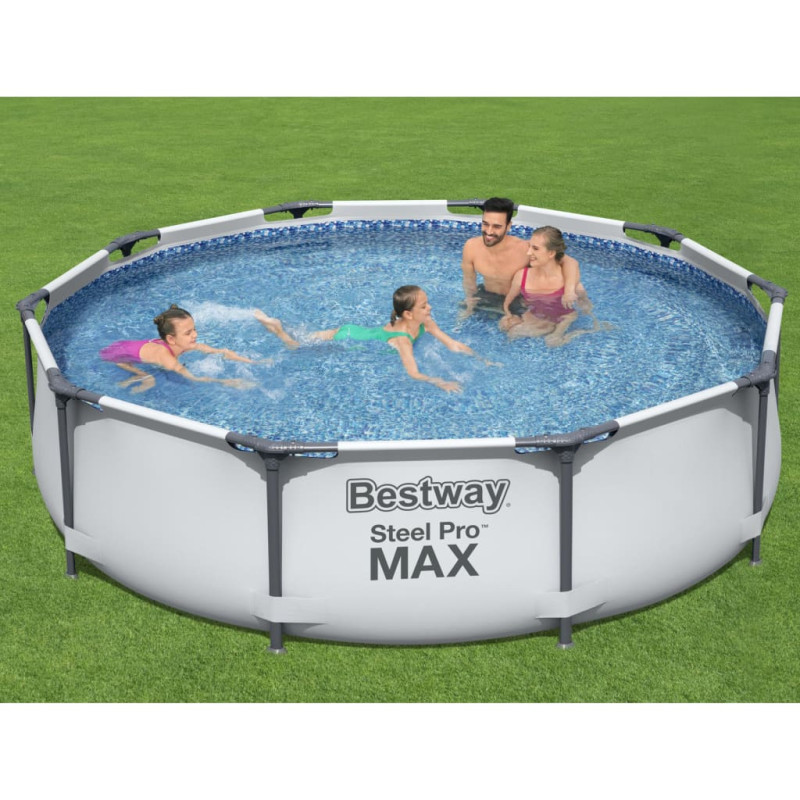 Produktbild för Bestway Pool Steel Pro MAX med tillbehör 305x76 cm