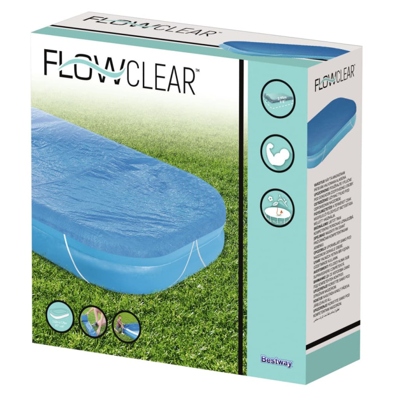 Produktbild för Bestway Poolöverdrag Flowclear 262x175x51 cm