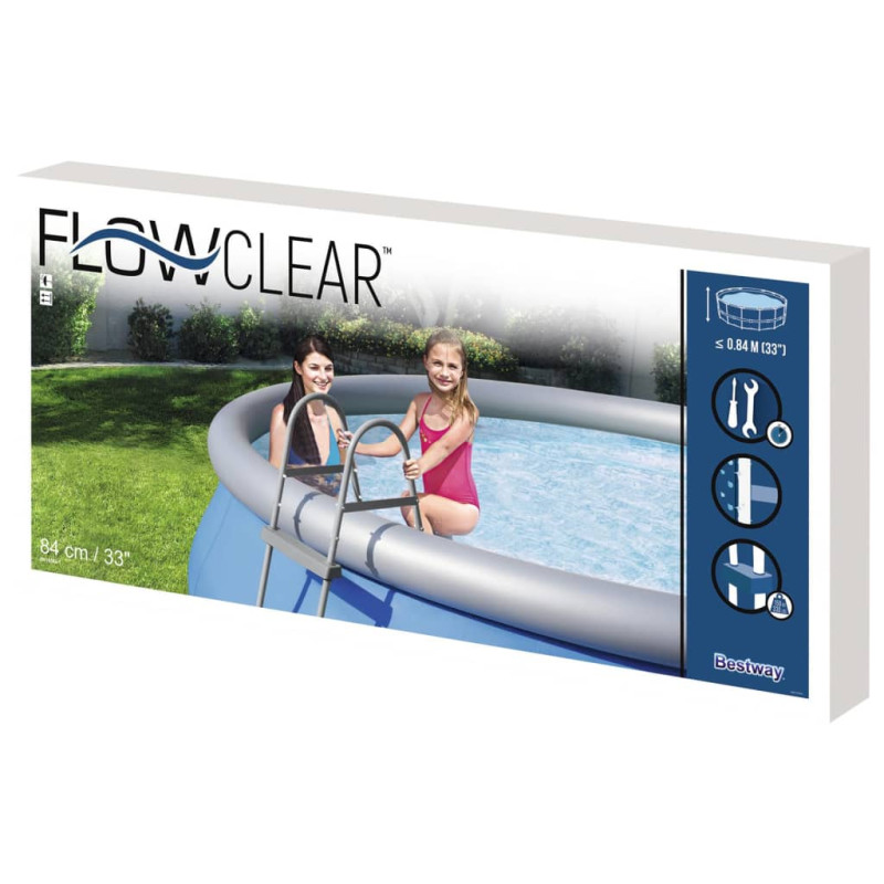 Produktbild för Bestway Poolstege Flowclear 2 steg 84 cm