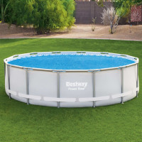 Produktbild för Bestway Poolöverdrag solenergi Flowclear 427 cm