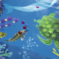 Produktbild för Bestway Uppblåsbar pool Undersea Adventure 54177