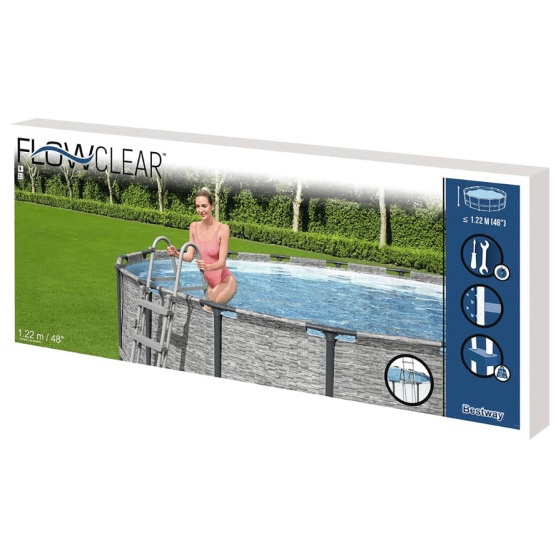Produktbild för Bestway Poolstege Flowclear 4 steg 122 cm