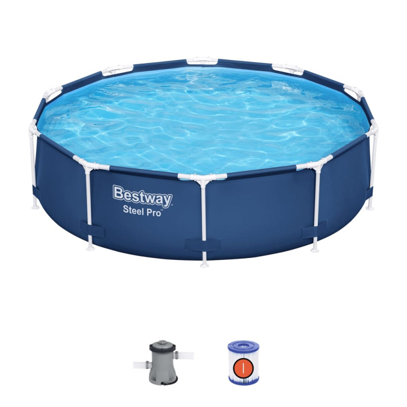 Produktbild för Bestway Pool med stålram Steel Pro 305x76 cm