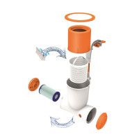 Produktbild för Bestway Filterpump för pool Flowclear Skimatic 3974 L/h 58469