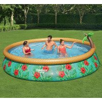 Produktbild för Bestway Pool Fast Set Inflatable Paradise Palms set 457x84 cm