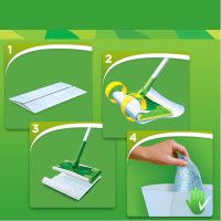 Produktbild för Sweeper Startkit 1 Rengöringsmopp, dry & wet