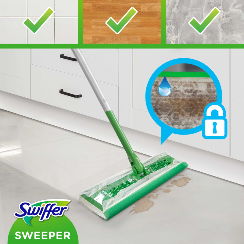 Produktbild för Sweeper Startkit 1 Rengöringsmopp, wet