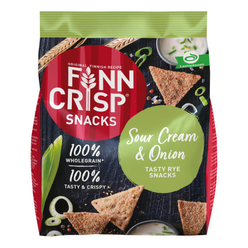 Finn Crisp Snacks Sour Cream & Onion 150g