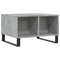 Miniatyr av produktbild för Soffbord betonggrå 60x50x36,5 cm konstruerat trä