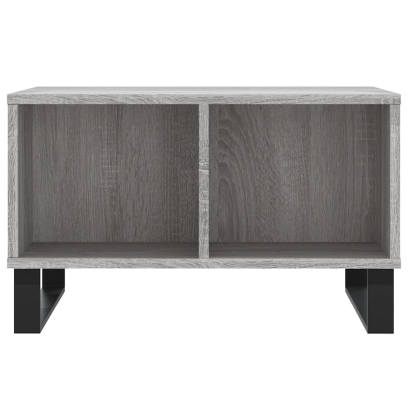 Produktbild för Soffbord grå sonoma 60x50x36,5 cm konstruerat trä