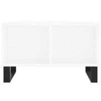 Produktbild för Soffbord vit 60x50x36,5 cm konstruerat trä