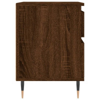 Miniatyr av produktbild för Sängbord brun ek 40x35x50 cm konstruerat trä
