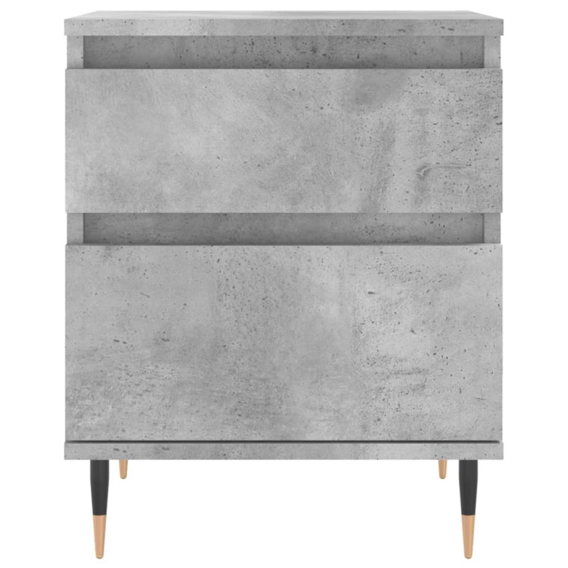 Produktbild för Sängbord betonggrå 40x35x50 cm konstruerat trä