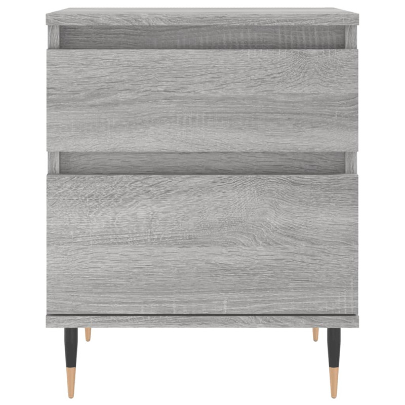 Produktbild för Sängbord grå sonoma 40x35x50 cm konstruerat trä