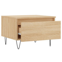 Produktbild för Soffbord sonoma-ek 50x46x35 cm konstruerat trä