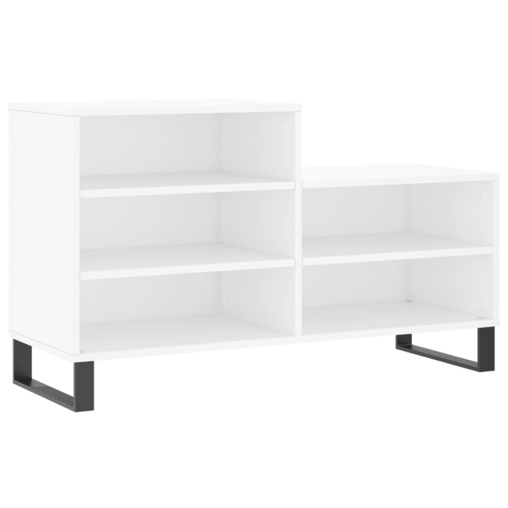 Produktbild för Skoskåp vit 102x36x60 cm konstruerat trä