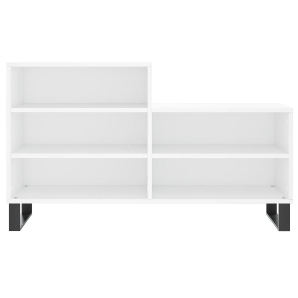 Produktbild för Skoskåp vit 102x36x60 cm konstruerat trä