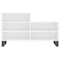 Produktbild för Skoskåp vit 102x36x60 cm konstruerat trä