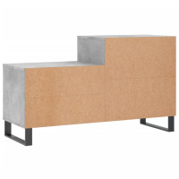 Produktbild för Skoskåp betonggrå 102x36x60 cm konstruerat trä