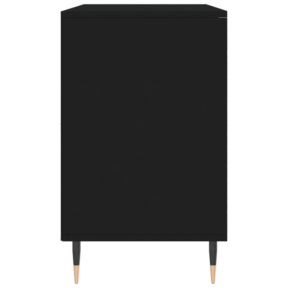 Produktbild för Skoskåp svart 102x36x60 cm konstruerat trä