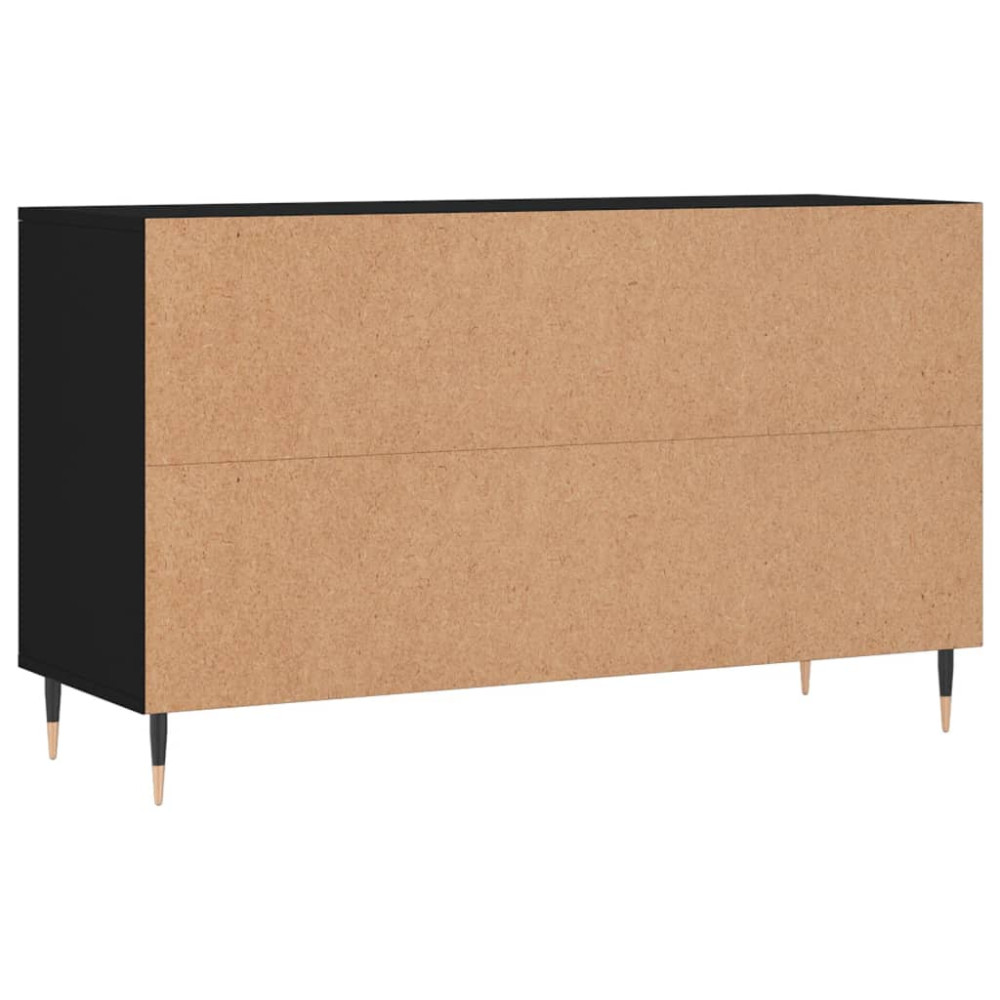 Produktbild för Skoskåp svart 102x36x60 cm konstruerat trä