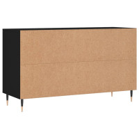 Produktbild för Skoskåp svart 102x36x60 cm konstruerat trä
