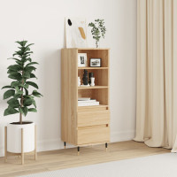 Produktbild för Högskåp sonoma-ek 40x36x110 cm konstruerat trä