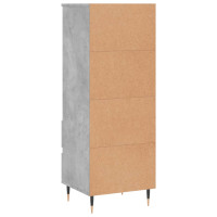Produktbild för Högskåp betonggrå 40x36x110 cm konstruerat trä