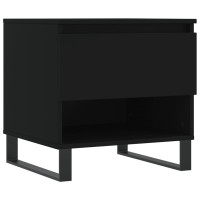 Produktbild för Soffbord 2 st svart 50x46x50 cm konstruerat trä