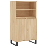 Produktbild för Förvaringsskåp sonoma-ek 60x36x110 cm konstruerat trä