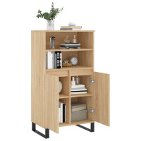 Produktbild för Förvaringsskåp sonoma-ek 60x36x110 cm konstruerat trä