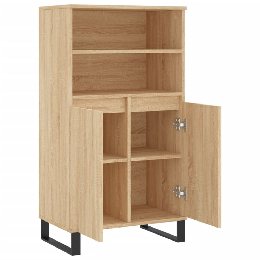 Produktbild för Förvaringsskåp sonoma-ek 60x36x110 cm konstruerat trä