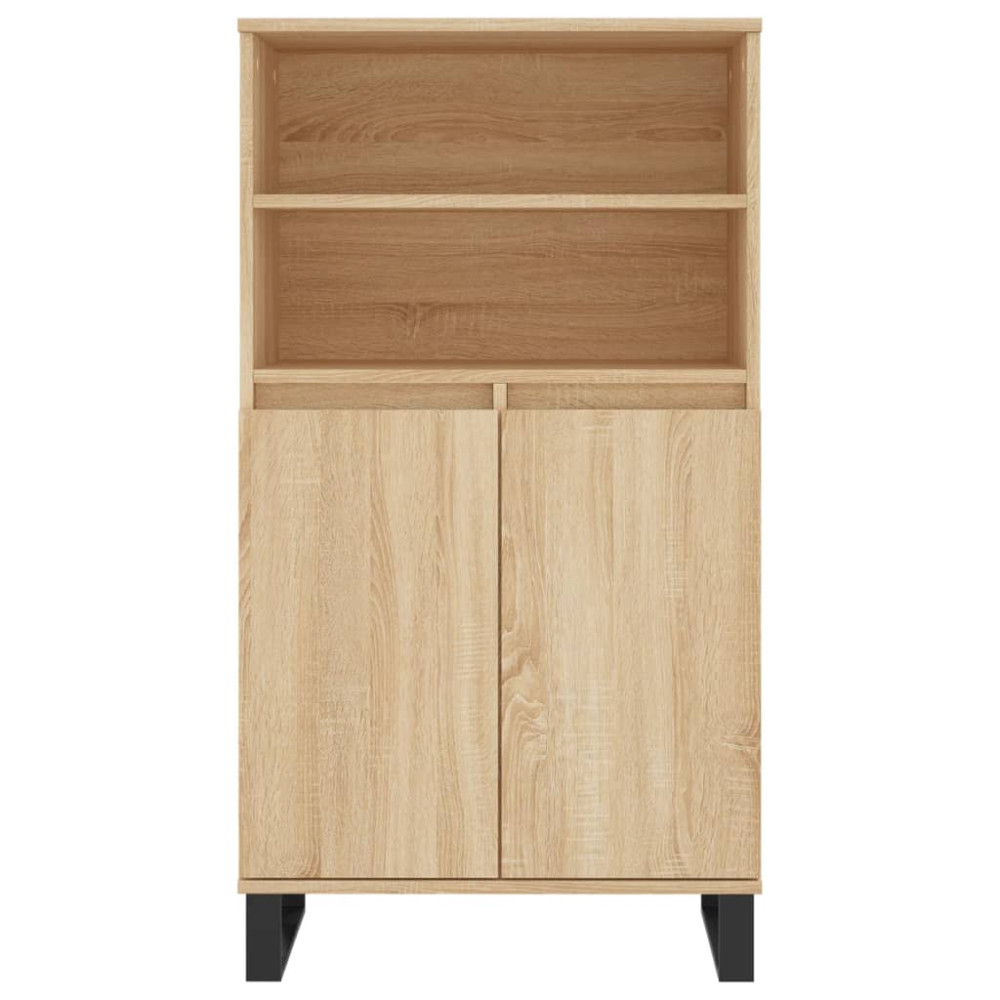 Produktbild för Förvaringsskåp sonoma-ek 60x36x110 cm konstruerat trä
