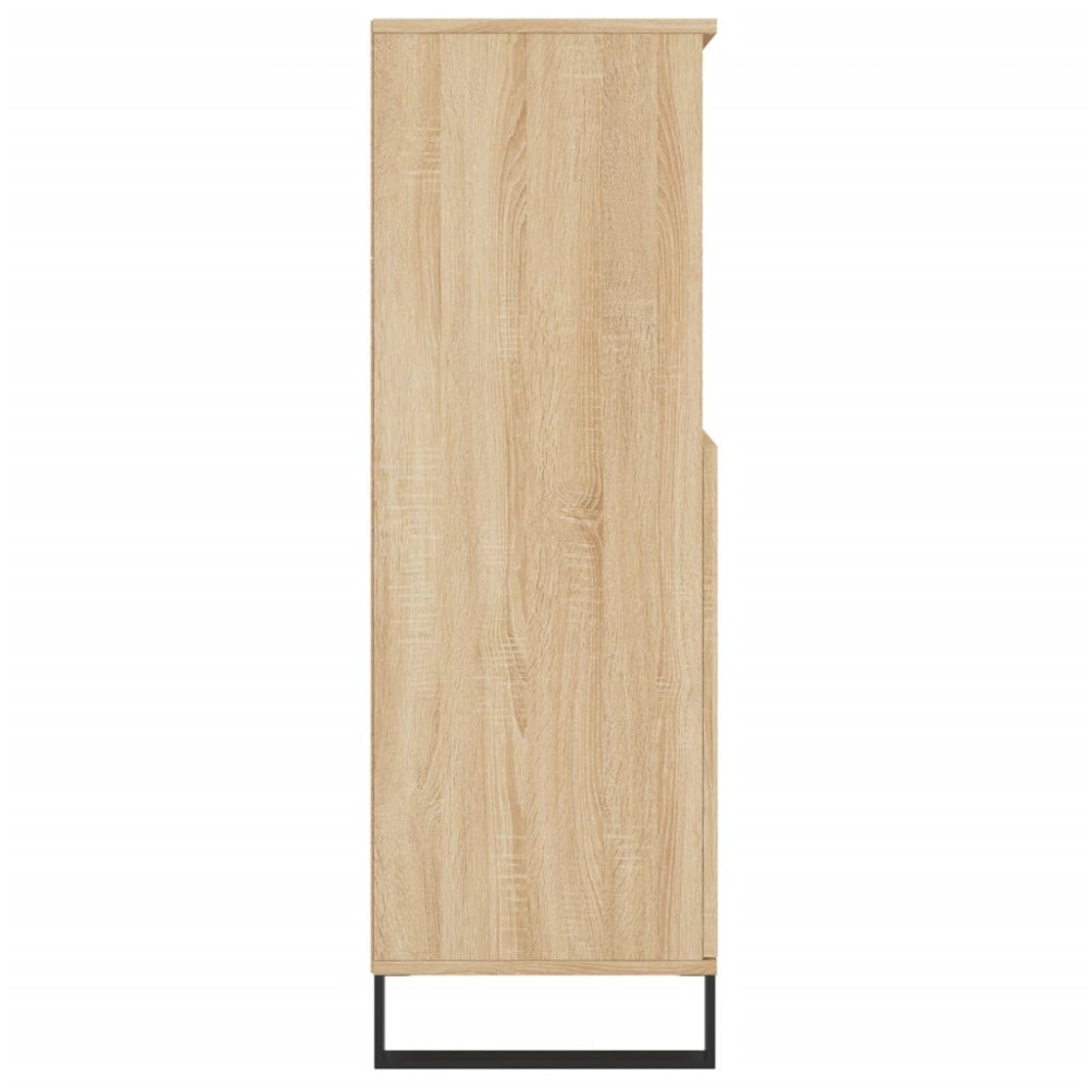 Produktbild för Förvaringsskåp sonoma-ek 60x36x110 cm konstruerat trä