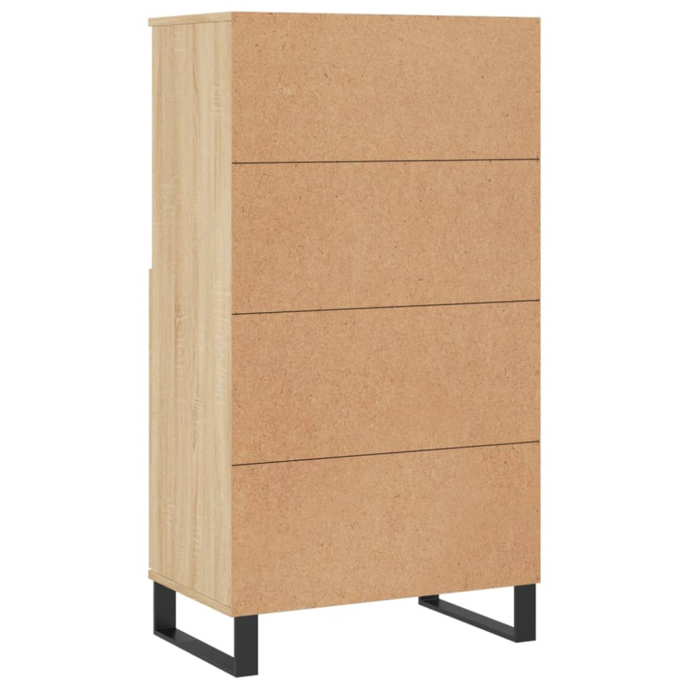 Produktbild för Förvaringsskåp sonoma-ek 60x36x110 cm konstruerat trä