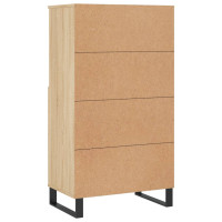 Produktbild för Förvaringsskåp sonoma-ek 60x36x110 cm konstruerat trä