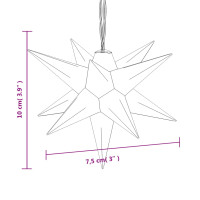 Produktbild för Stjärna 10 LEDs vit 10 cm