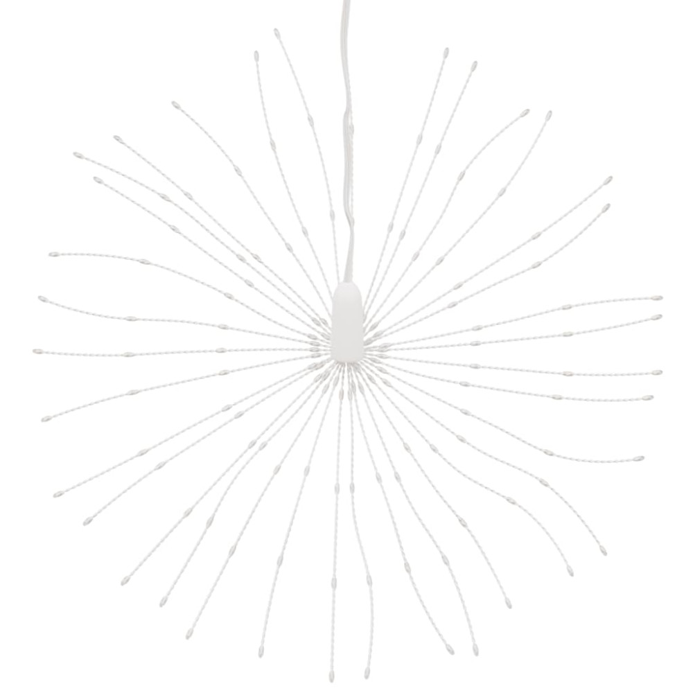 Produktbild för Julbelysning 2 st 140 LED kallvit 17 cm