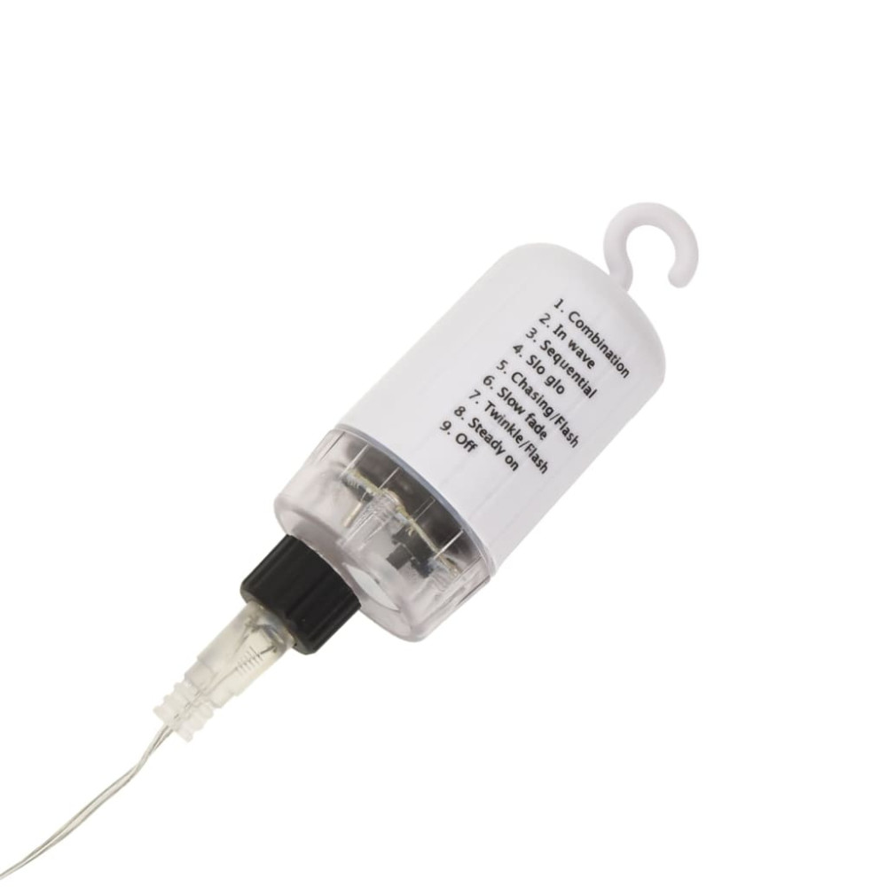 Produktbild för Julbelysning 2 st 140 LED kallvit 17 cm